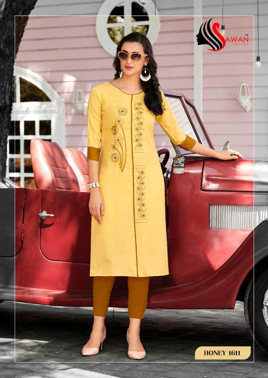 Honey Vol-16 Rayon Stripe Kurti Set Honey Vol-16 Rayon Stripe Kurti Set